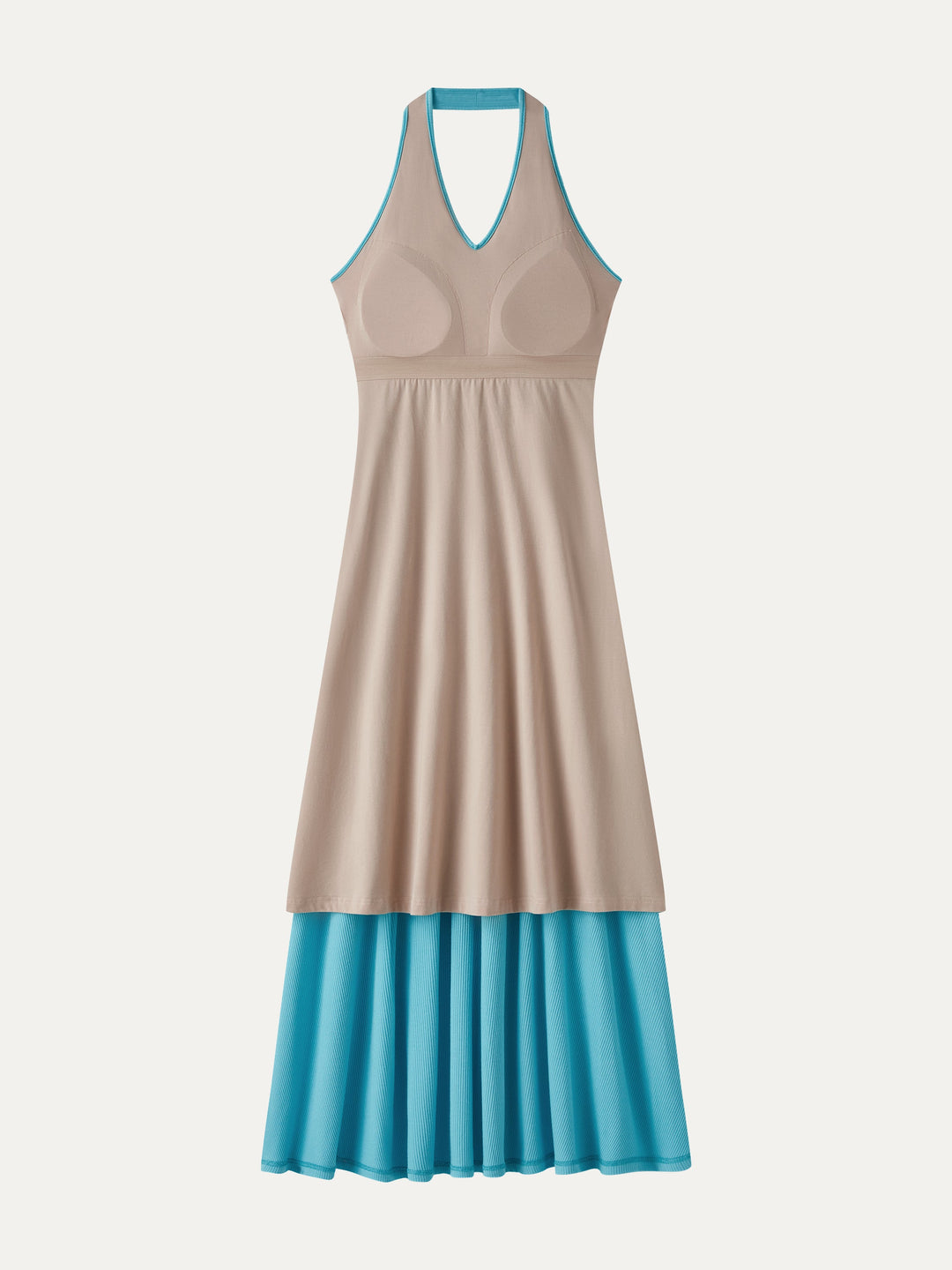 CoolTouch Halter A-Line Midi Bra Dress