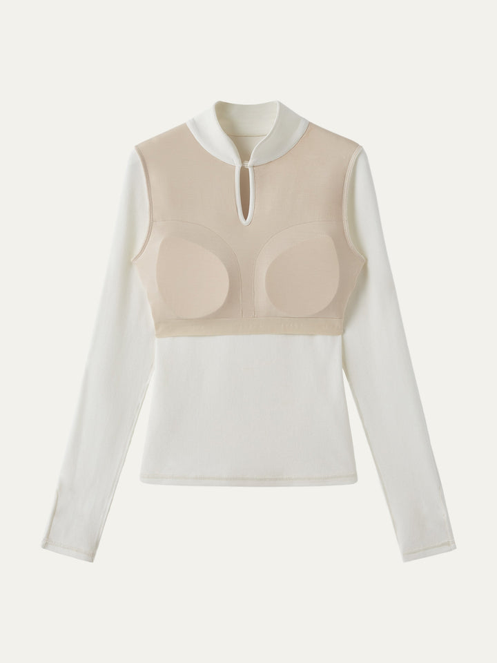 Mandarin Collar Frog Button Bra Top Limited Edition