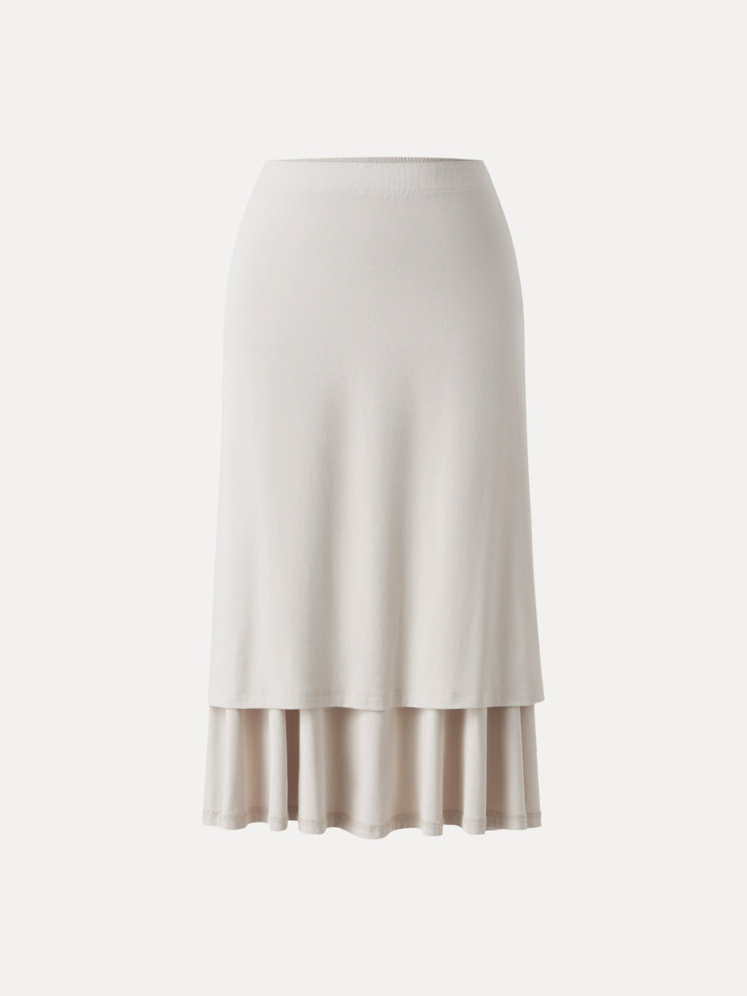 2Pcs Set Front Tucked Spaghetti Brami & A-line Midi Skirt