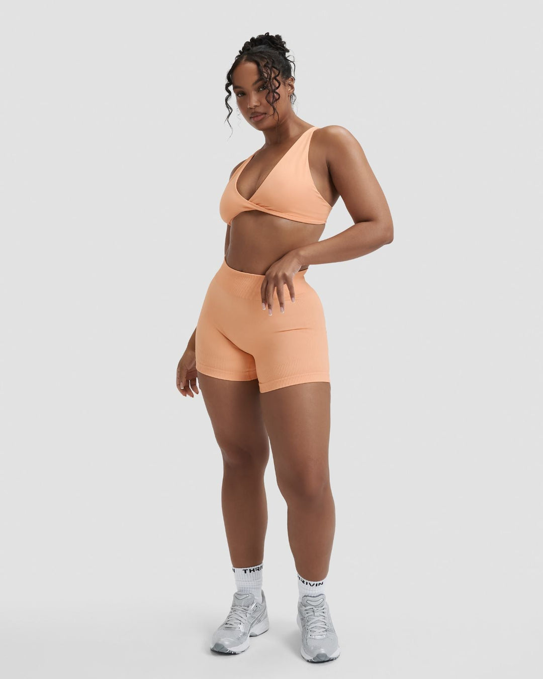 Elevate™ Sculpting Mid Waist Scrunch Shorter Shorts | Melon Ice