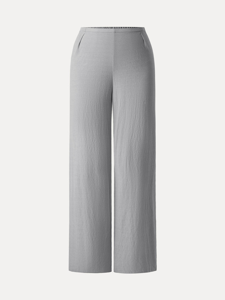 Breathable Cotton-linen Straight Leg Pant