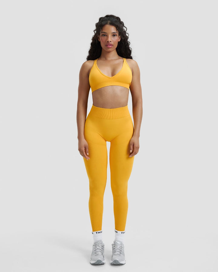 Elevate™ Sculpting Mid Waist Scrunch Leggings | Banana
