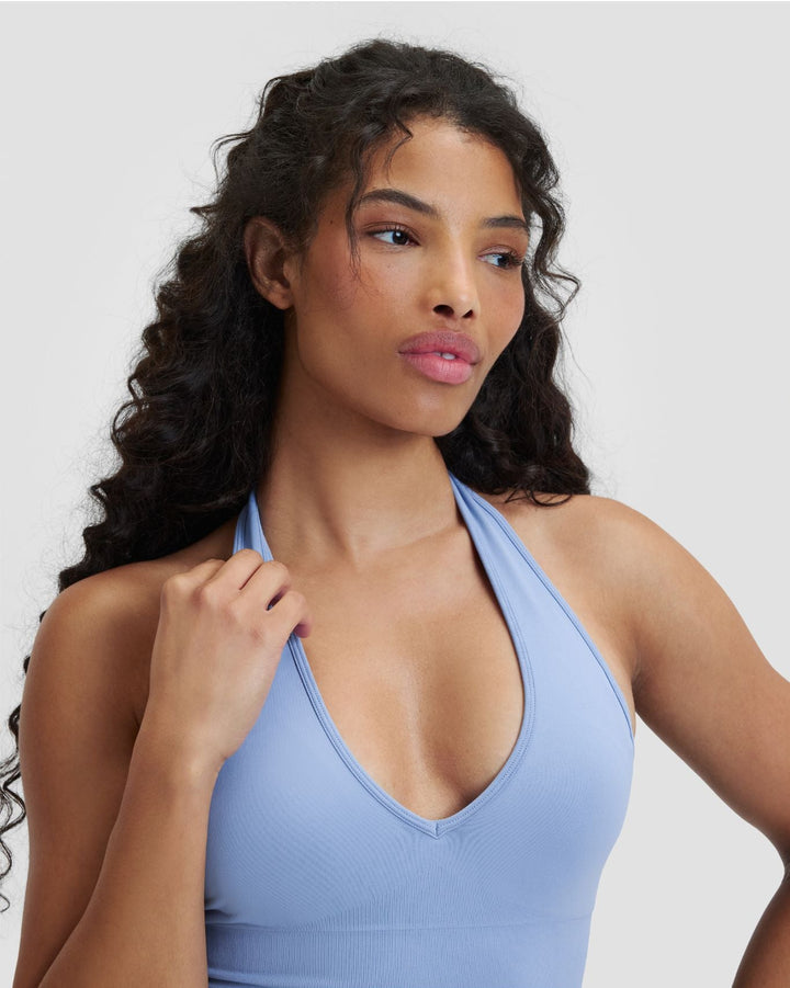 Elevate™ Sculpting Seamless Halterneck Top | Endless Sky