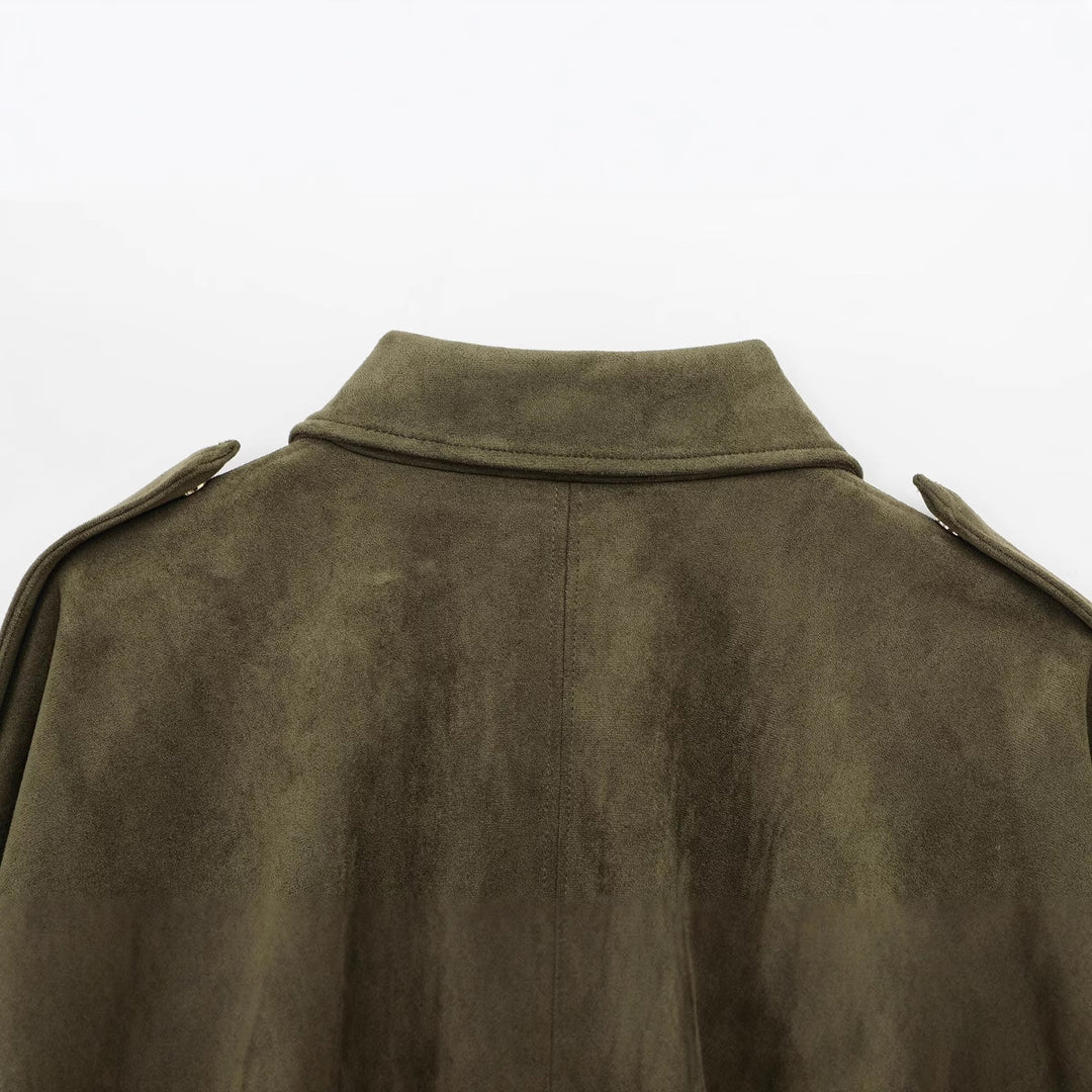 The Hudson™ | Faux Suede Pilot Jacket