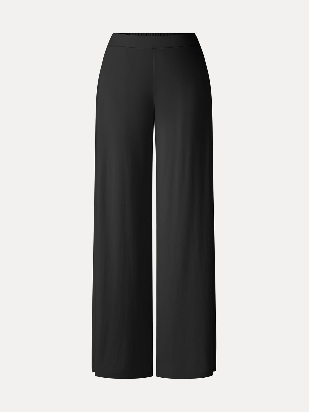 CoolTouch Ponte Mid Rise Wide Leg Pants with Pockets