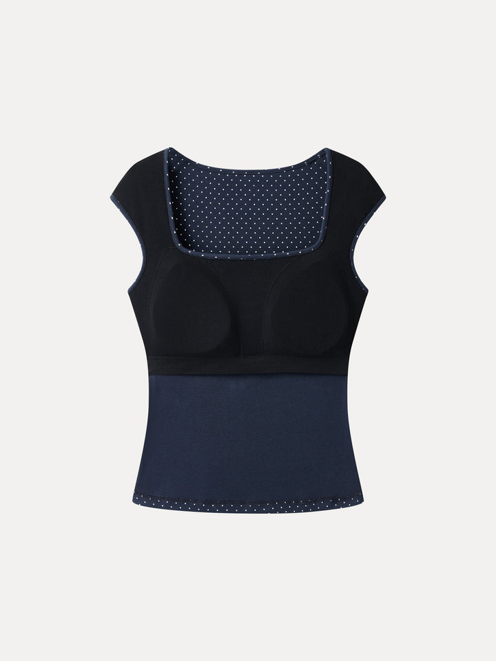 Polka Dots Square Neck Bra Top