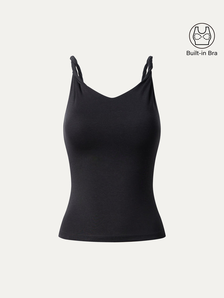 CoolTouch Twisted Strap V-Neck Bra Tank