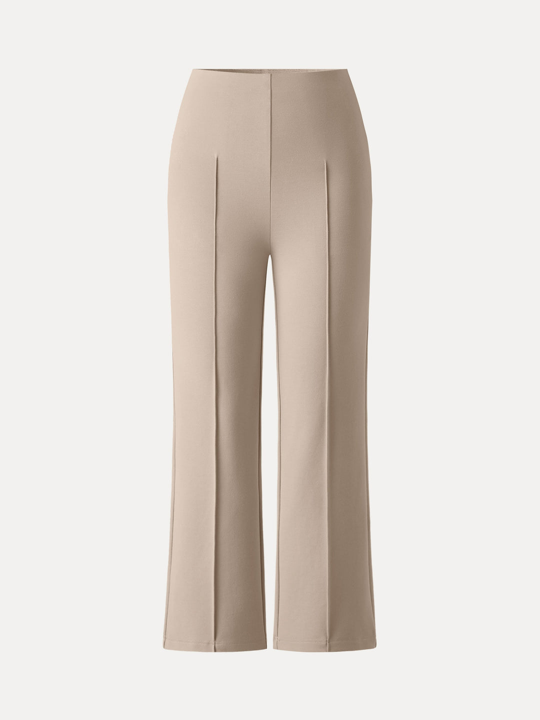 Wrinkle-Resistant High Rise Cropped Flare Leg Travel Pant