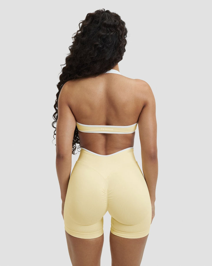 Elevate™ Outline Halterneck Bra | Golden Butter