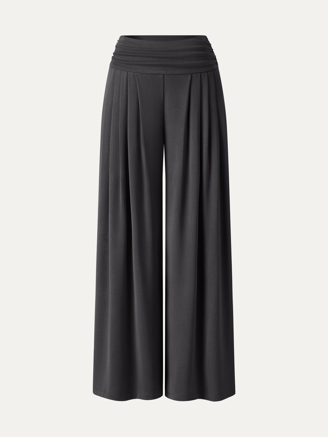 Sandwashed Super Flowy Tucked Palazzo Pant with Pockets
