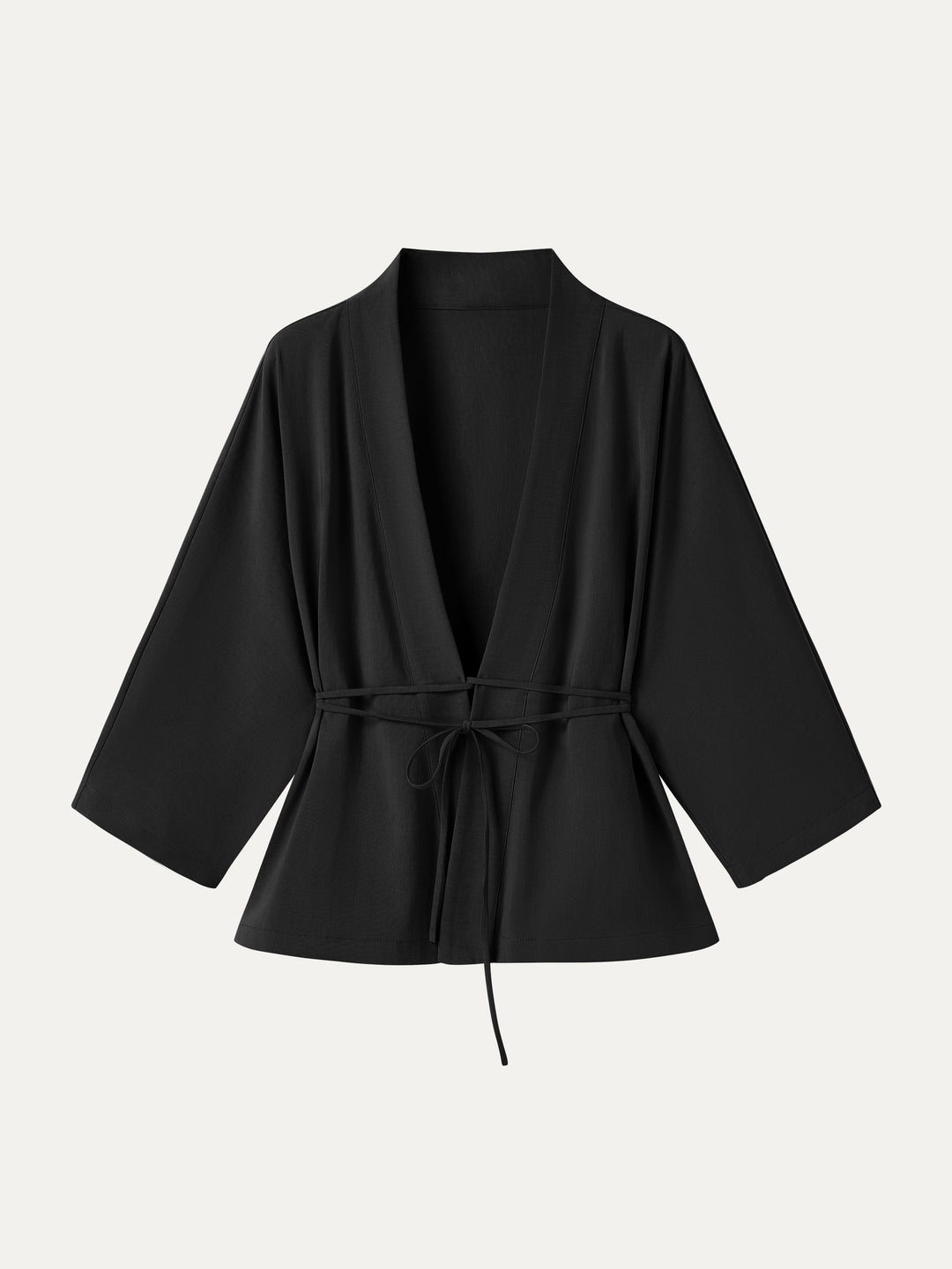 Lyocell-Linen 3/4 Sleeve Cardigan