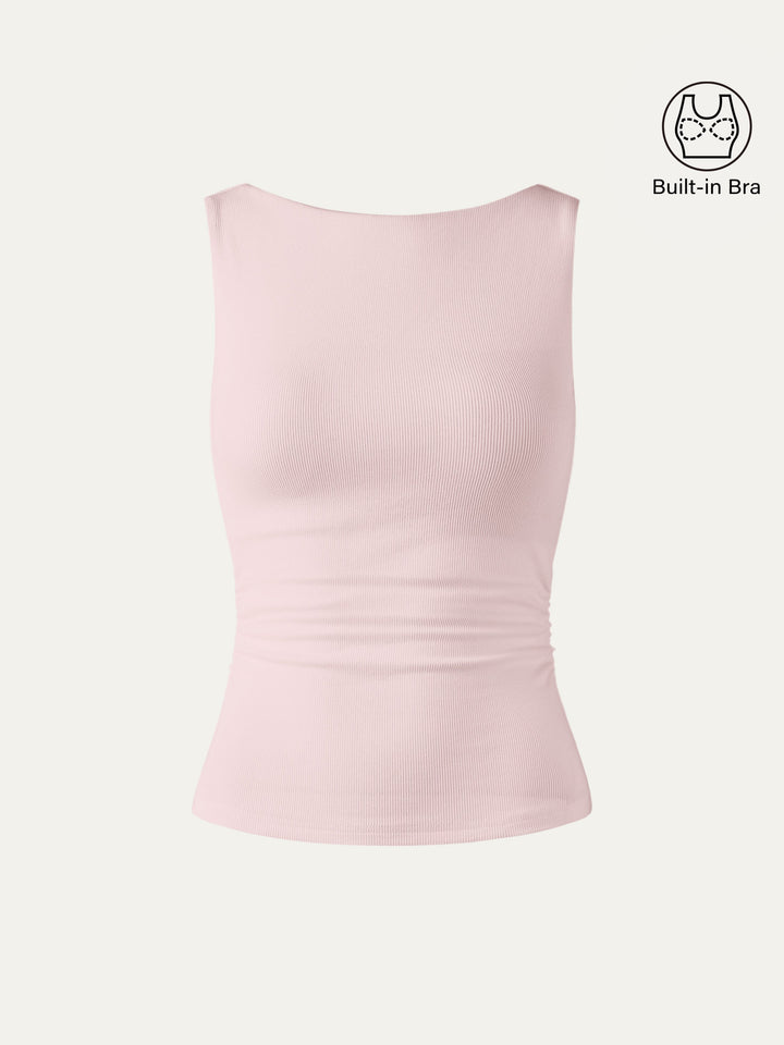 Elastic Open Back Bra Tank