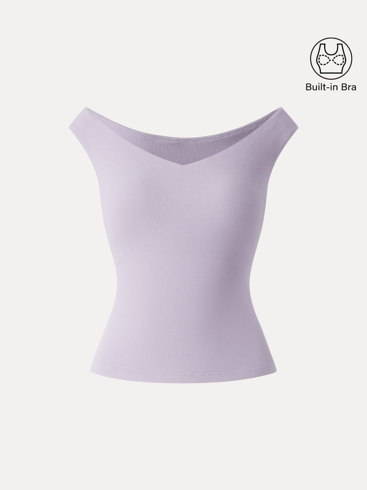 Essential V-neck New Airy Bra Top
