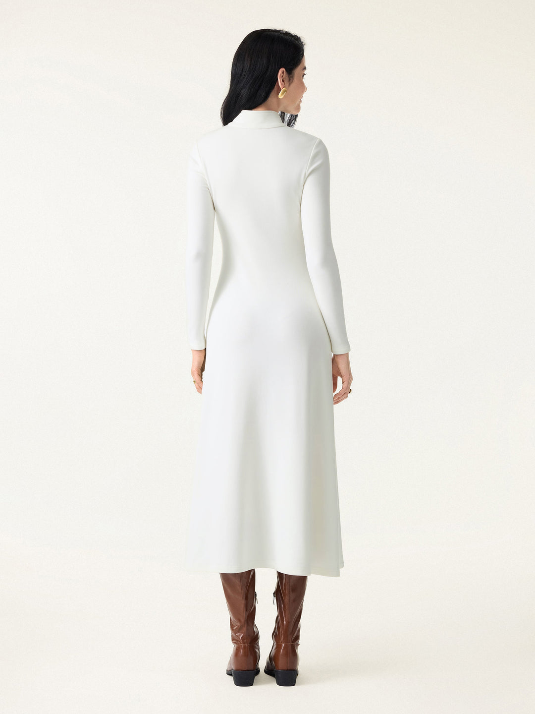 Mandarin Collar Frog Button Midi Bra Dress Limited Edition