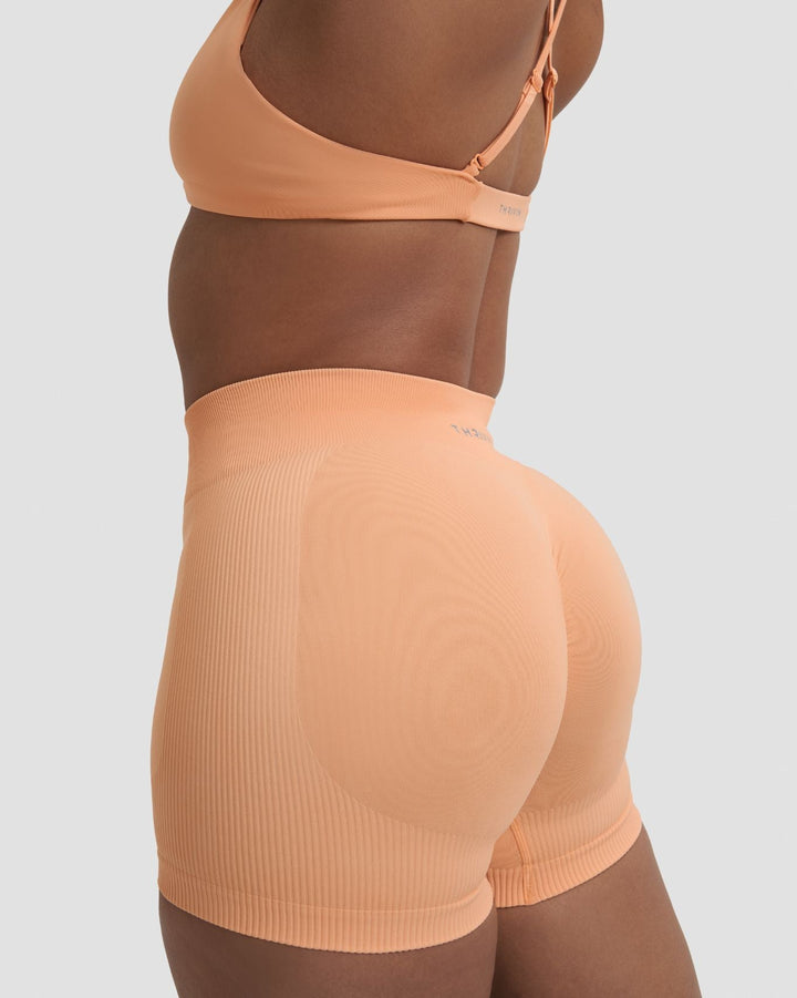 Elevate™ Sculpting Mid Waist Scrunch Shorter Shorts | Melon Ice