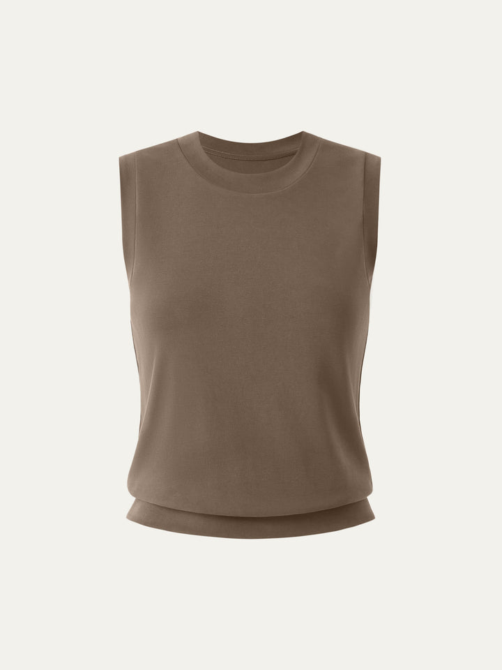 Sandwashed Crew Neck Top