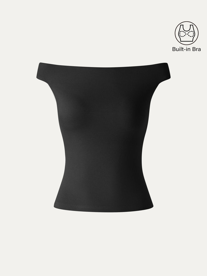 CoolTouch Off-the-Shoulder Contour Bra Top