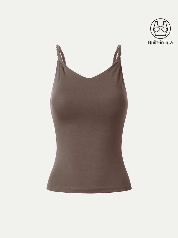 CoolTouch Twisted Strap V-Neck Bra Tank