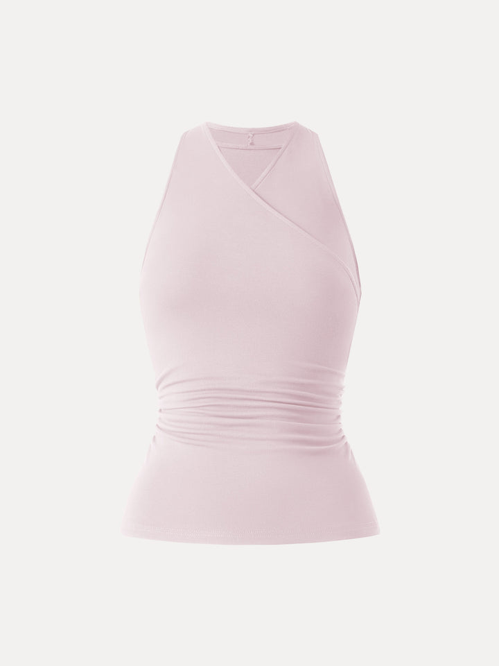 Ultrasoft Surplice Sleeveless Top