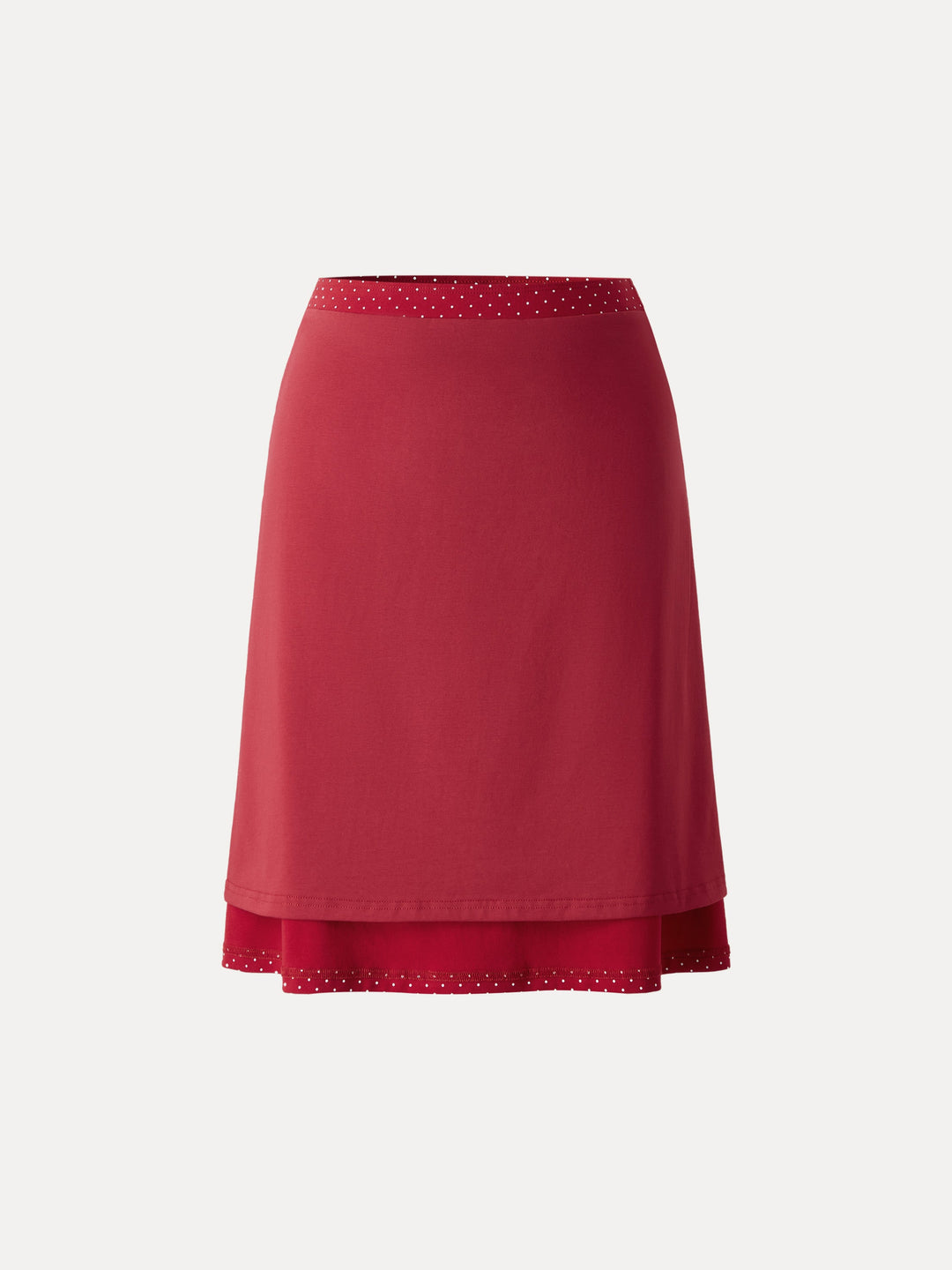 Stretch Cotton Polka Dot A-Line Flare Skirt Limited Edition