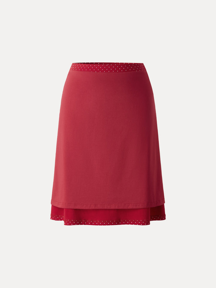 Stretch Cotton Polka Dot A-Line Flare Skirt Limited Edition