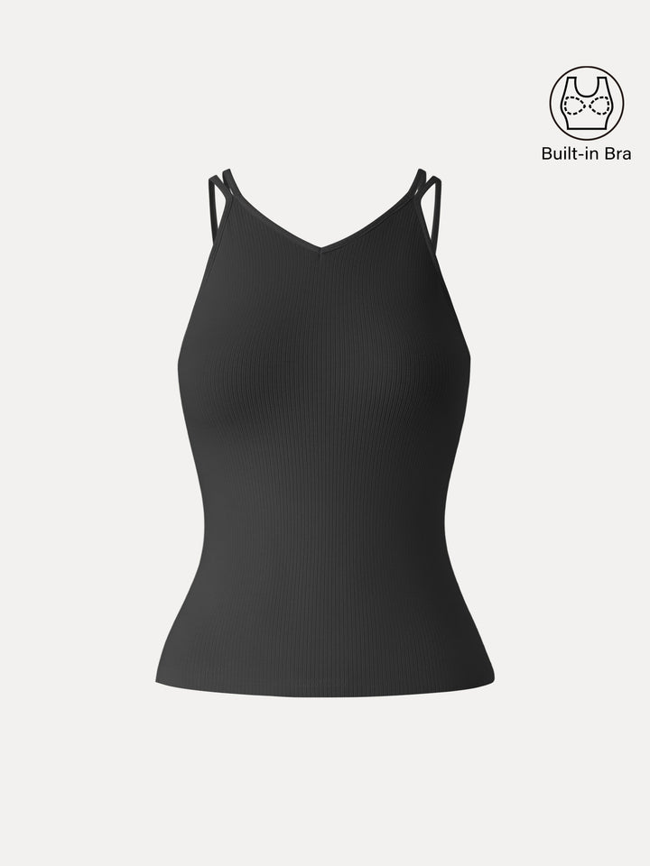CoolTouch V-Neck Spaghetti Bra Tank