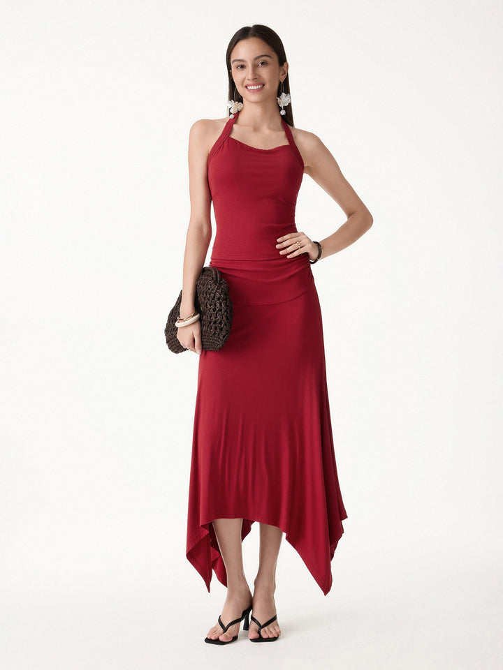 CoolTouch Handkerchief Hem Ankled Skirt