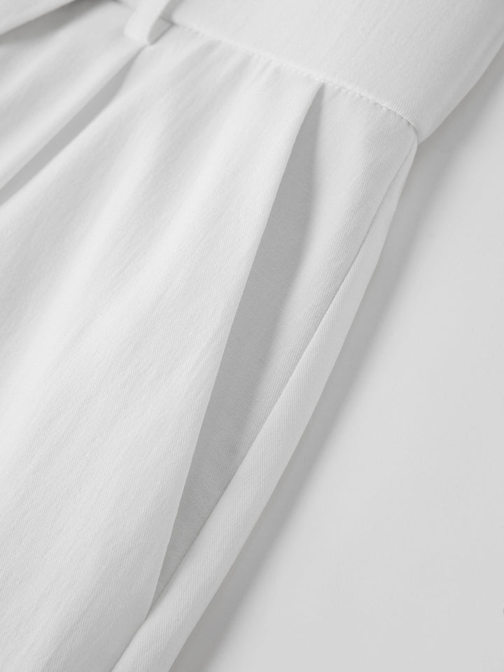 Not-See-Thru Linen-Like A-Line Shorts
