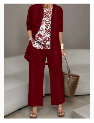 Harmony 3-Piece Set Top Vest And Pants