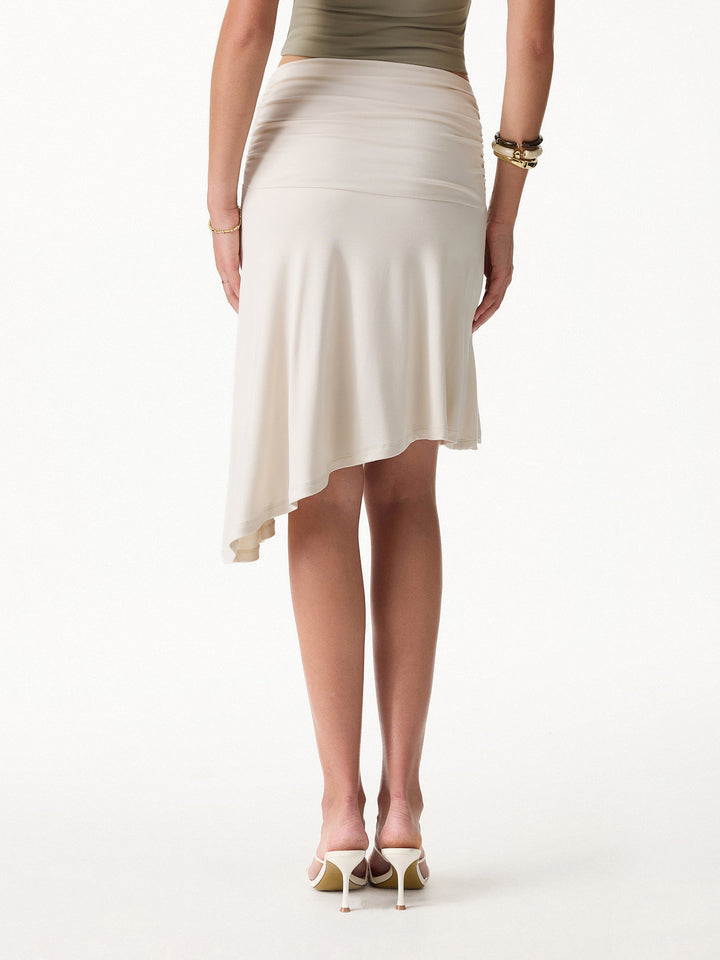 CoolTouch Asymmetrical Ruched Skirt