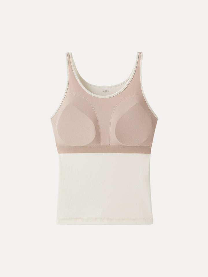 Cotton Lyocell U-Neck Bra Tank