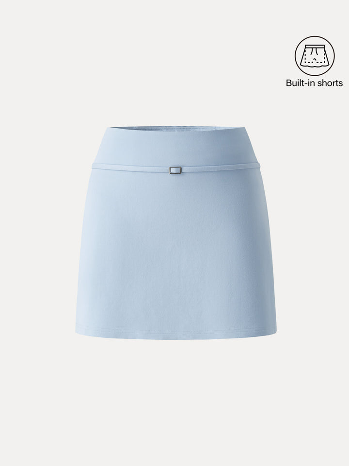 Stretch Ponte A-Line Mini Skort