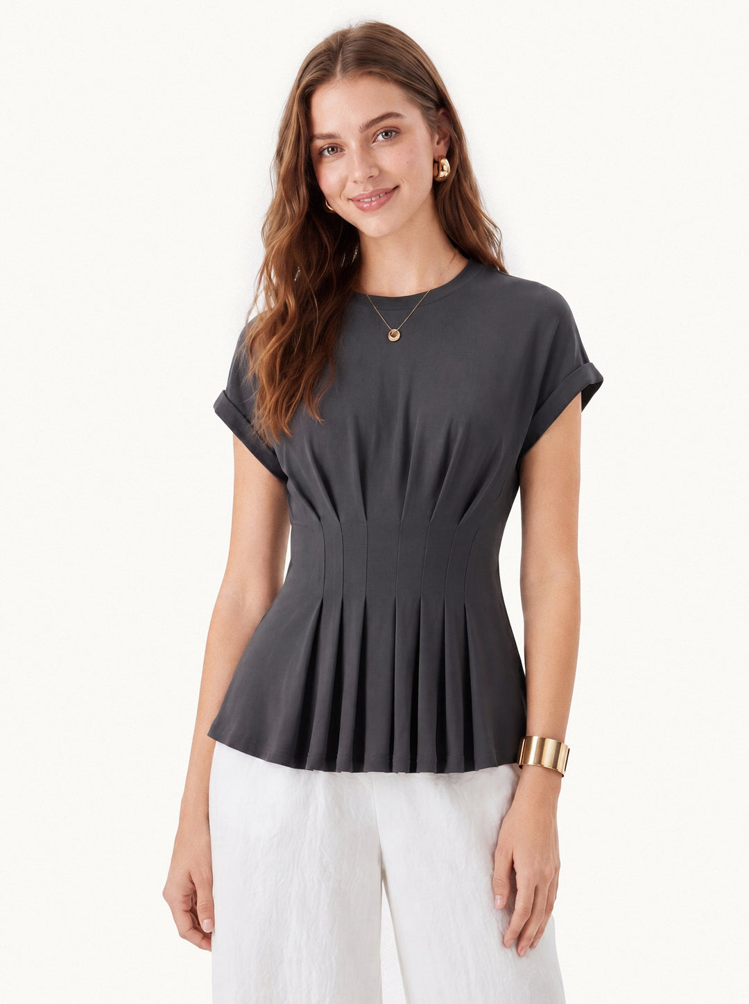 Tucked Short Sleeve Tee