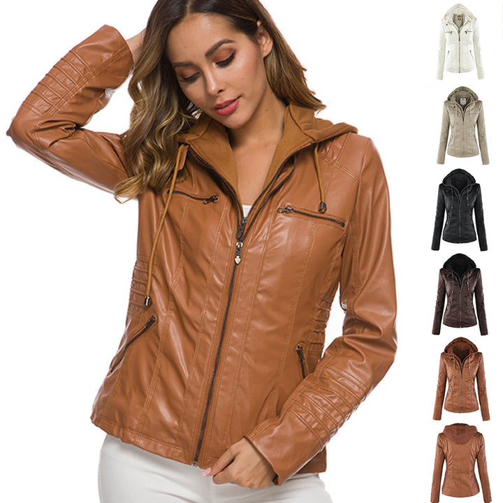 The Brooklyn™ | Hooded Leather Jacket