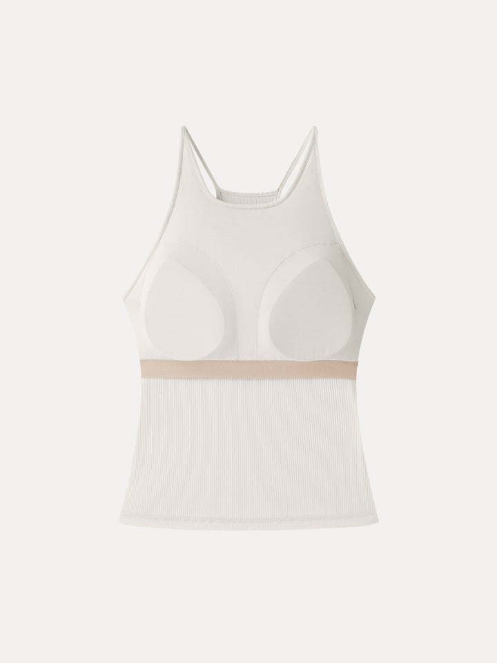 CoolTouch Ribbed Racer Back Bra Tank