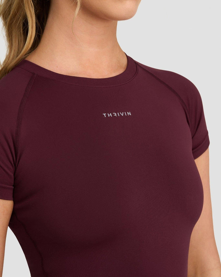 Elevate™ Compression T-Shirt | Merlot