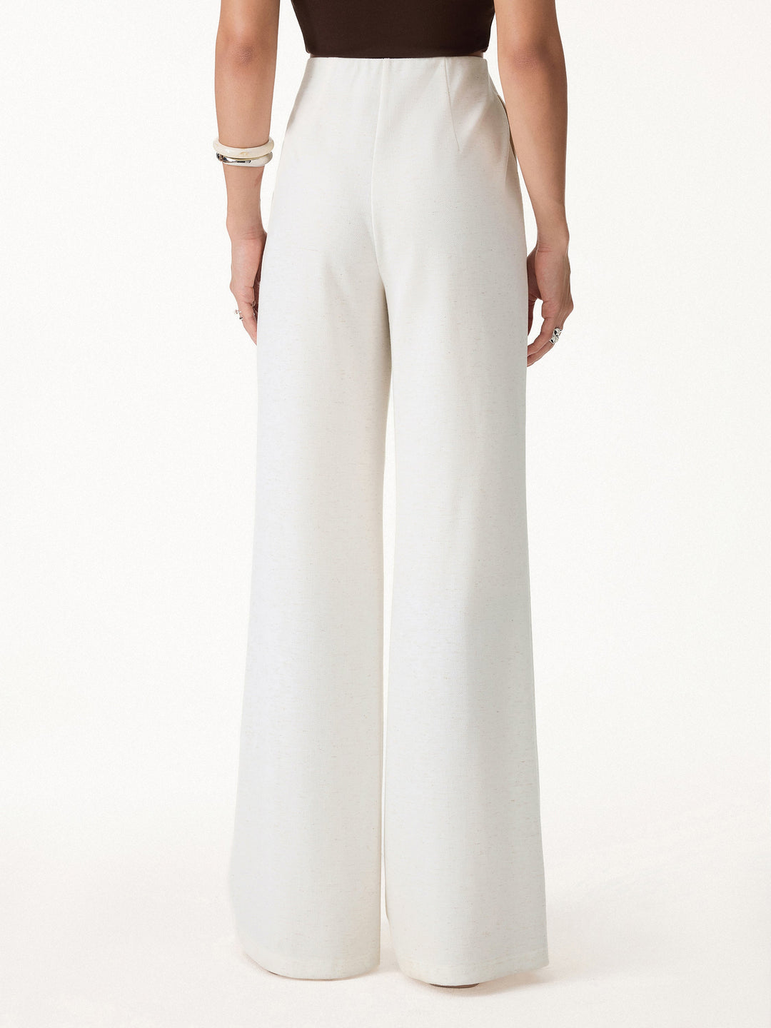 Linen-Like Wide Flare Pant with Pockets
