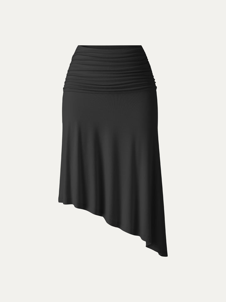 CoolTouch Asymmetrical Ruched Skirt