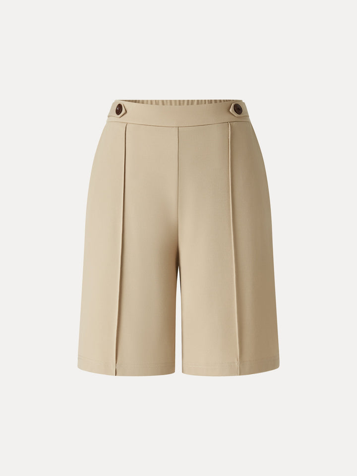 Bamboo Ponte Essential Shorts with Pockets