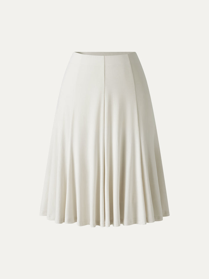 Lyocell Mermaid Hem Knee-Length Skirt