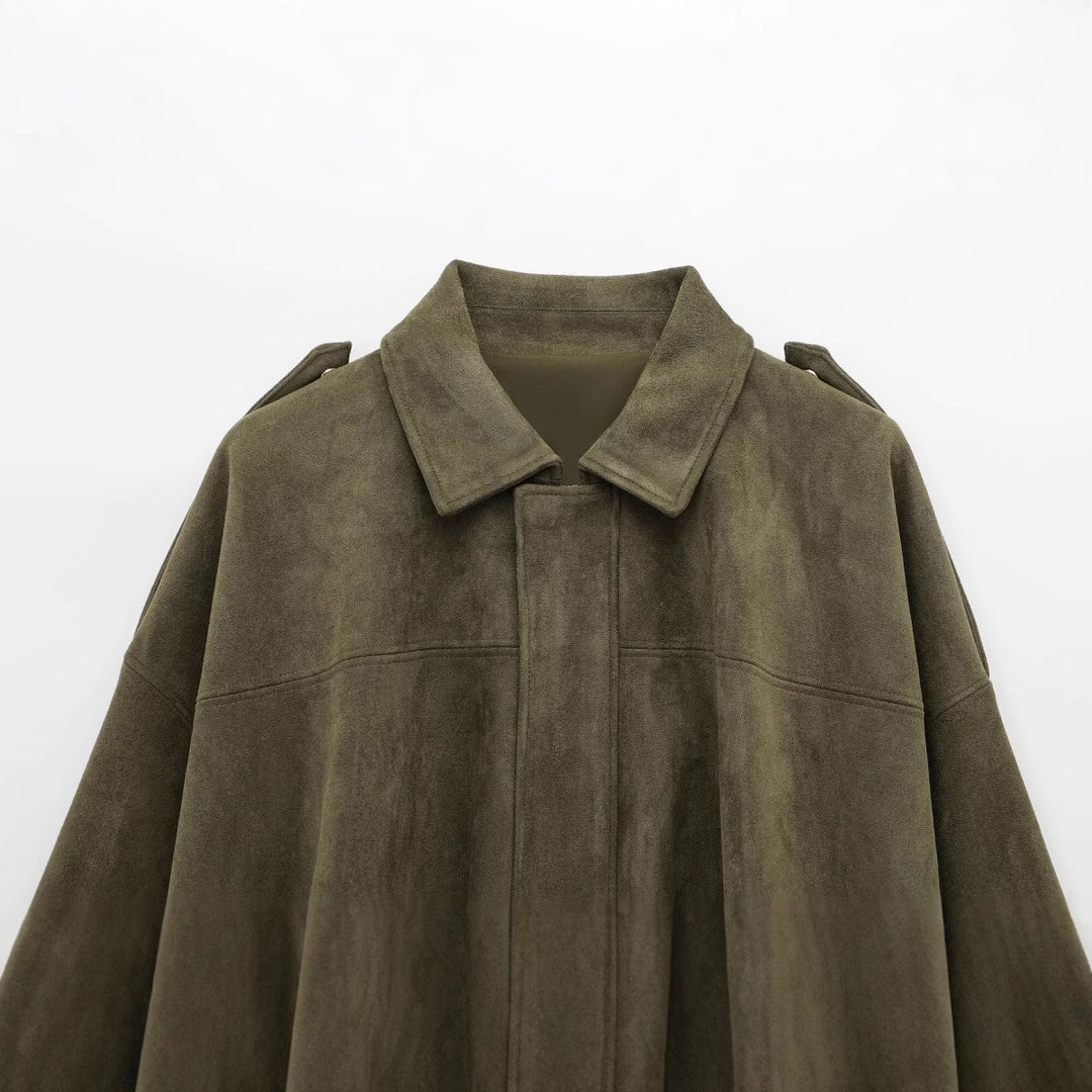 The Hudson™ | Faux Suede Pilot Jacket