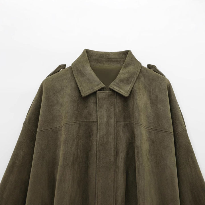 The Hudson™ | Faux Suede Pilot Jacket
