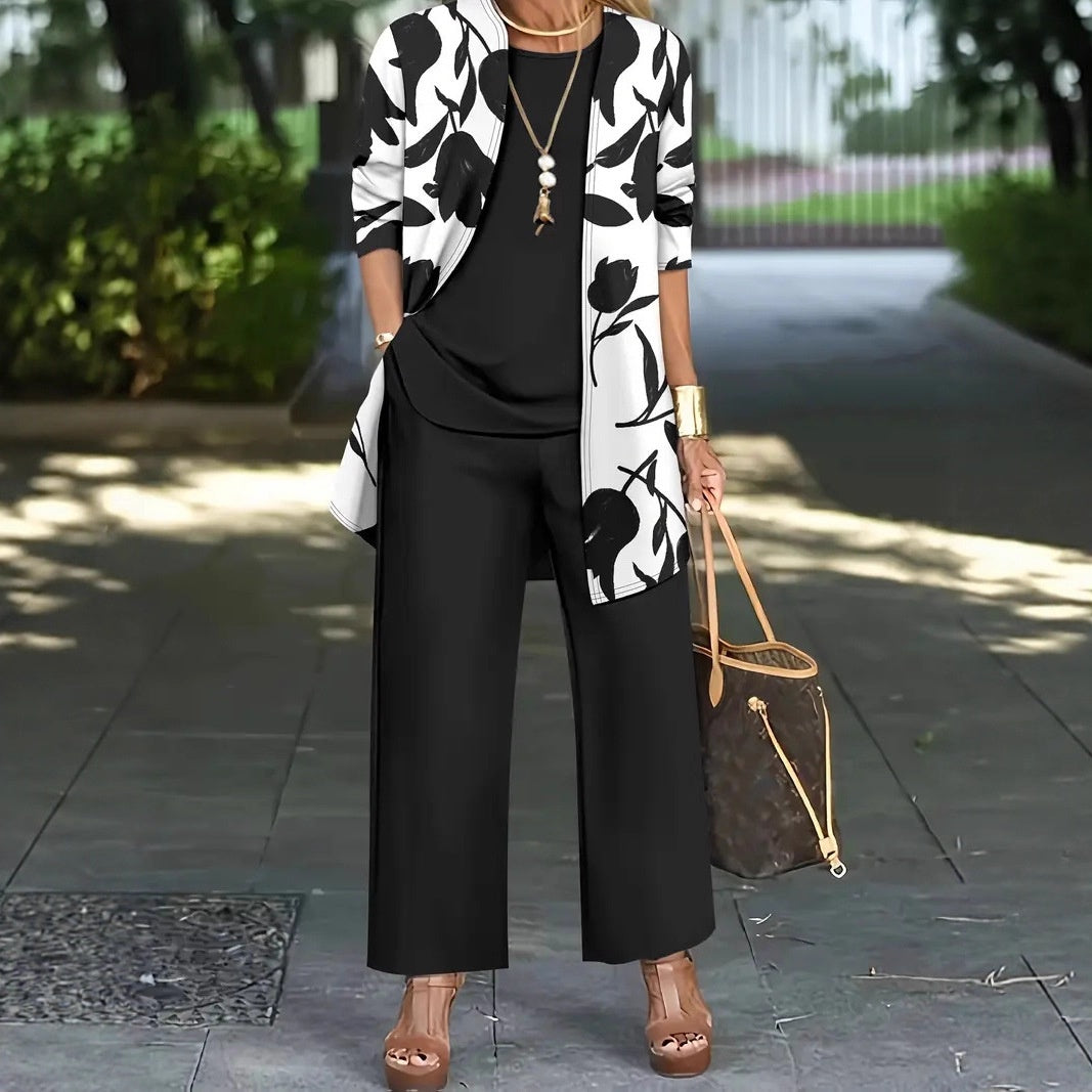 Harmony 3-Piece Set Top Vest And Pants