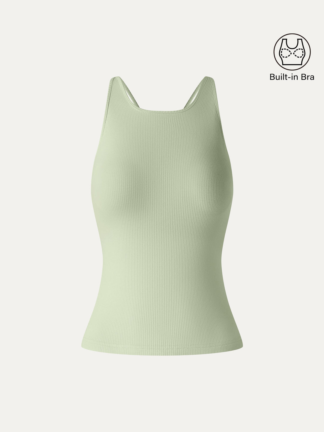 CoolTouch Ribbed Racer Back Bra Tank
