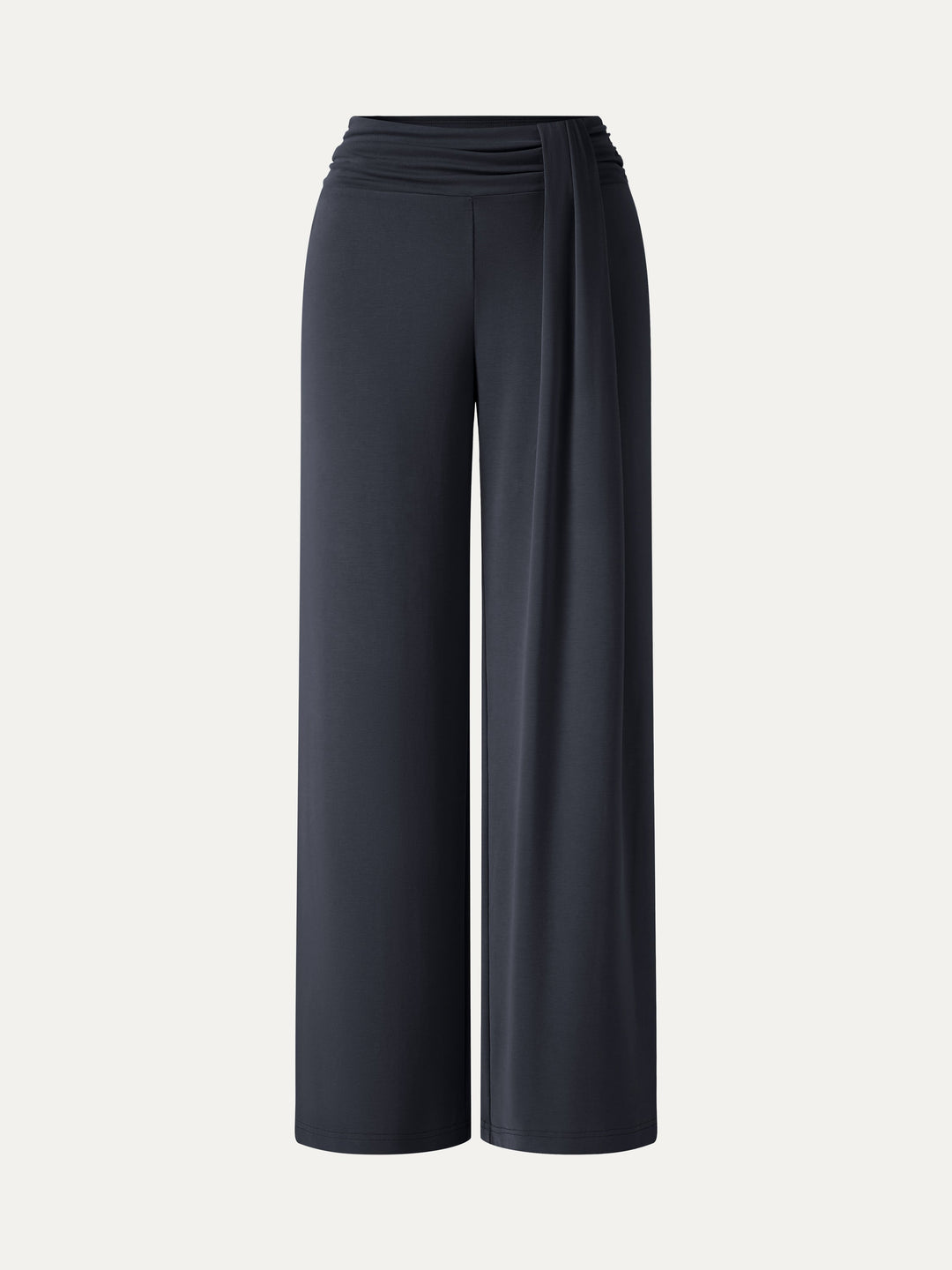 Mid-Rise Relaxed Wide-Leg Lounge Pants