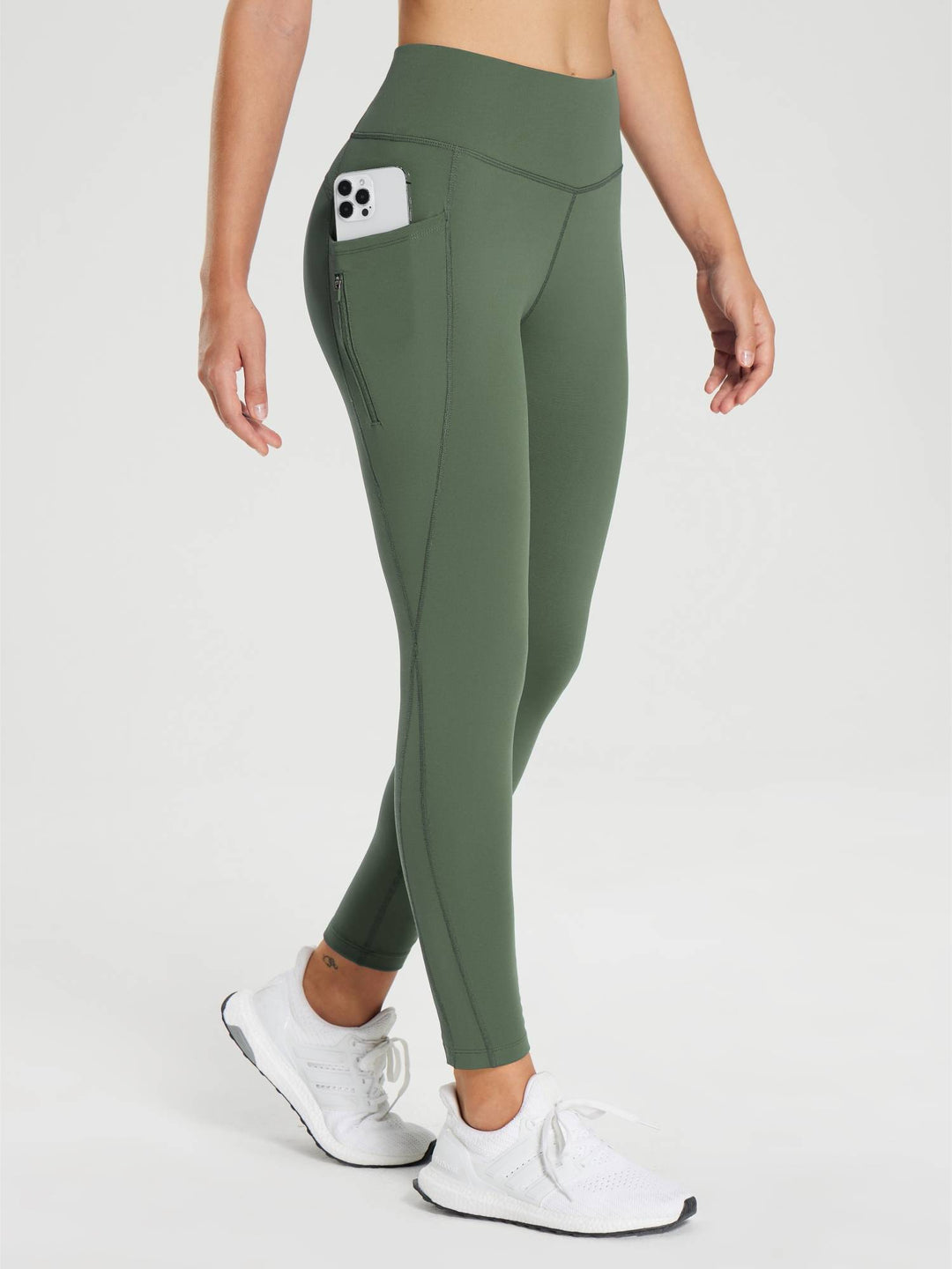 25" Fleece-Lined Cycling Leggings