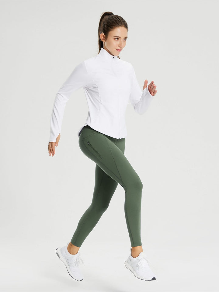 25" Fleece-Lined Cycling Leggings
