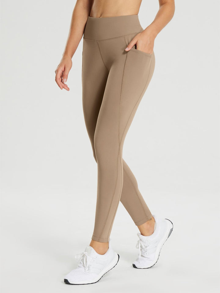 25" Fleece-Lined Cycling Leggings
