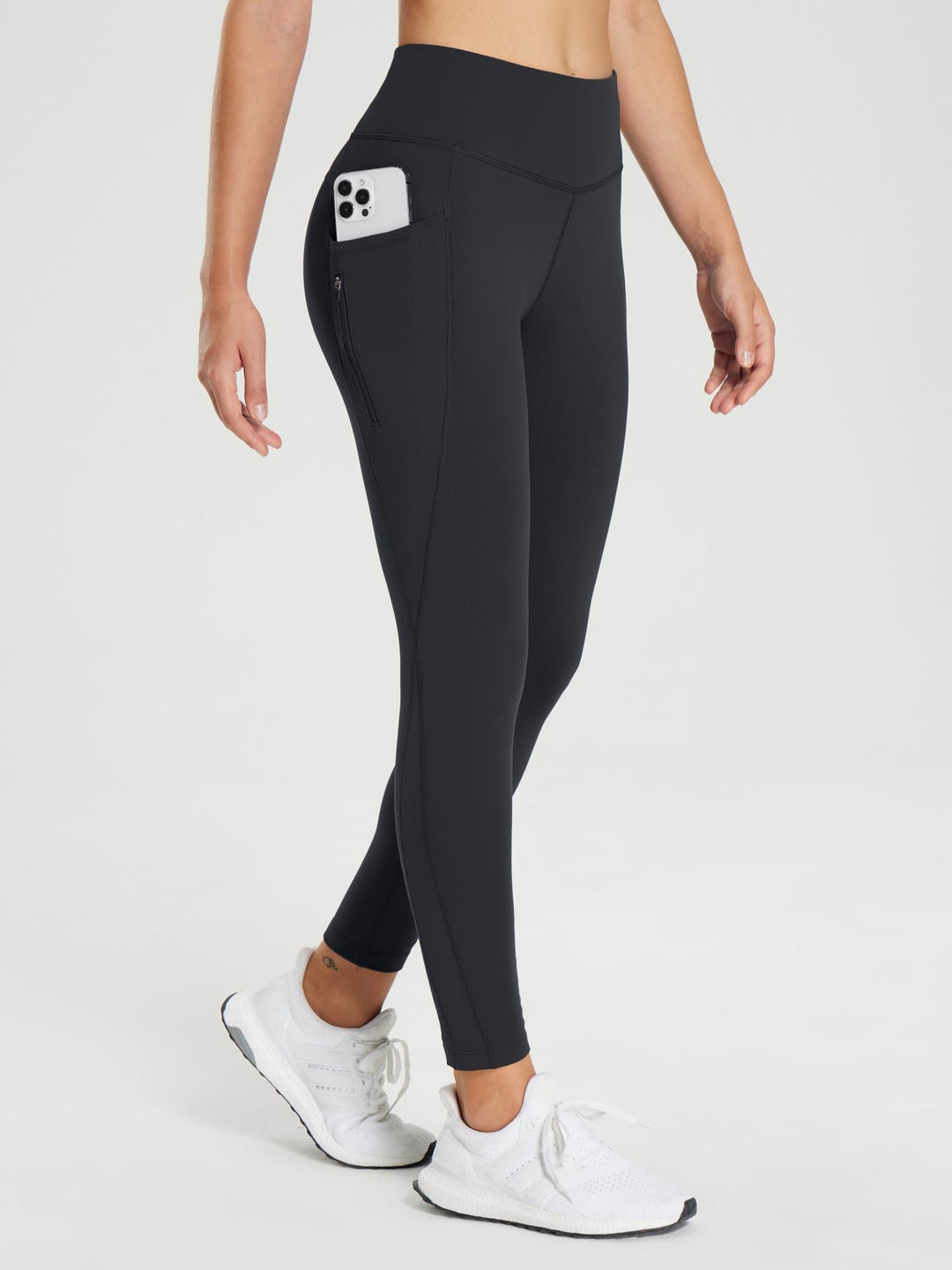 25" Fleece-Lined Cycling Leggings