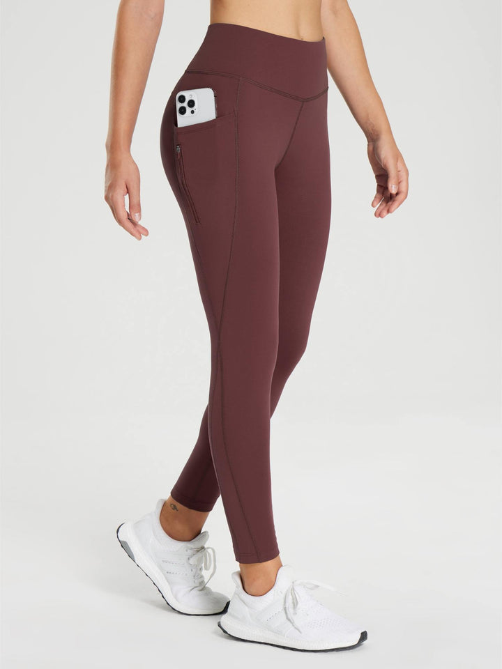 25" Fleece-Lined Cycling Leggings